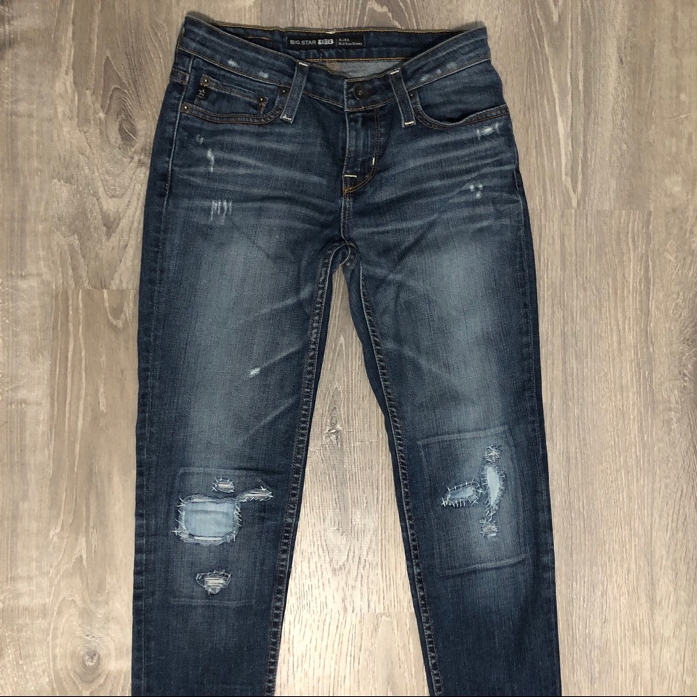 Big Star "Alex" Mid-rise Skinny distressed jeans - sizes 24 - Picture 2 of 15
